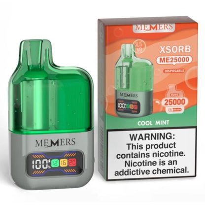 Best Deal Memers Xsorb ME25,000 Puff Disposable - Cool Mint