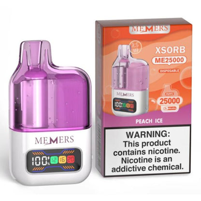Best Deal Memers Xsorb ME25,000 Puff Disposable - Peach Ice
