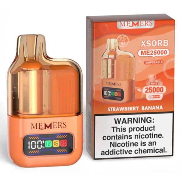 Best Deal Memers Xsorb ME25,000 Puff Disposable - Strawberry Banana