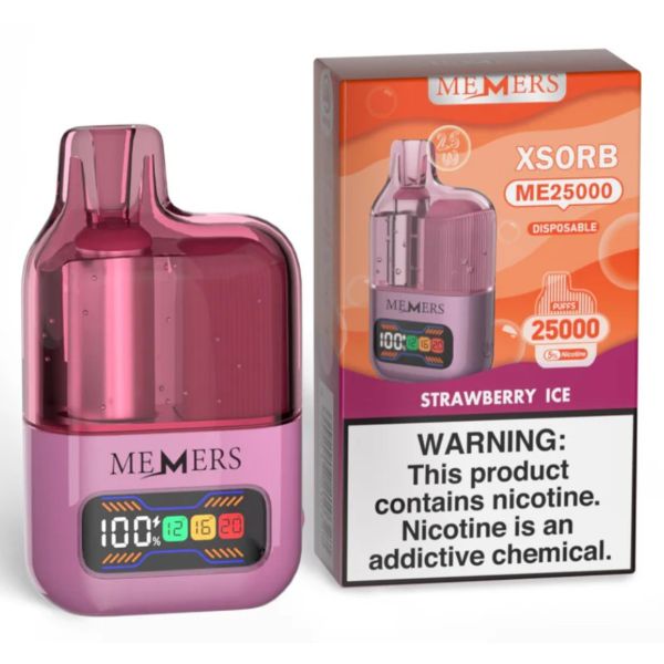 Best Deal Memers Xsorb ME25,000 Puff Disposable - Strawberry Ice