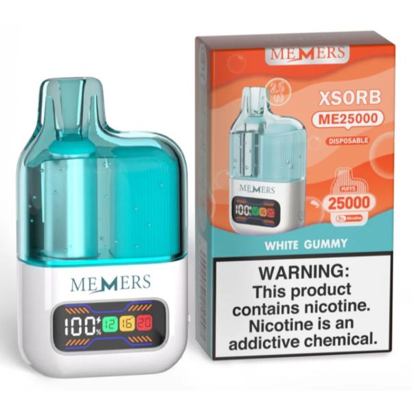 Best Deal Memers Xsorb ME25,000 Puff Disposable - White Gummny