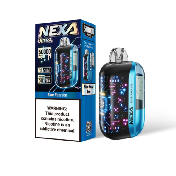 Best Deal Nexa Ultra 50,000 Puffs Disposable Vape 20mL - Blue Razz Ice