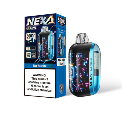 Best Deal Nexa Ultra 50,000 Puffs Disposable Vape 20mL - Blue Razz Ice