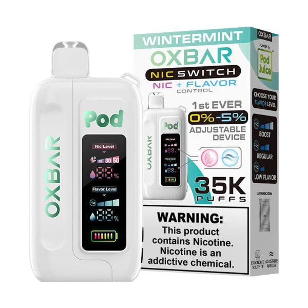 OXBAR x Pod Juice NIC Switch 35,000 Puff Disposable Wintermint