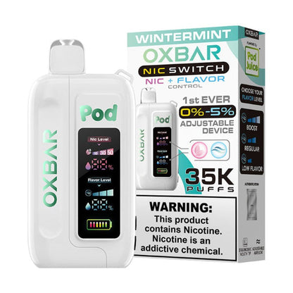 OXBAR x Pod Juice NIC Switch 35,000 Puff Disposable Wintermint