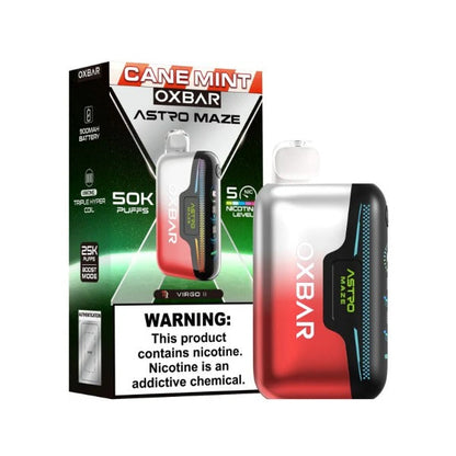 Best Deal OXBAR Astro Maze 50,000 Puffs Disposable Vape - Cane Mint