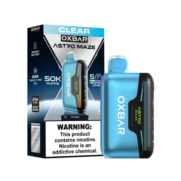 Best Deal OXBAR Astro Maze 50,000 Puffs Disposable Vape - Clear