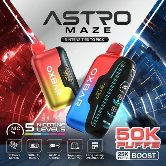 Best Flavors OXBAR Astro Maze 50,000 Puffs Disposable Vape