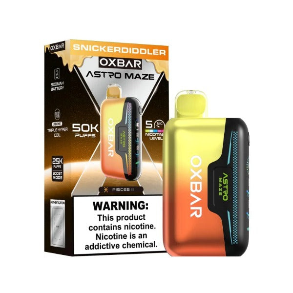 Best Deal OXBAR Astro Maze 50,000 Puffs Disposable Vape - Snickerdiddler