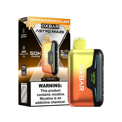 Best Deal OXBAR Astro Maze 50,000 Puffs Disposable Vape - Snickerdiddler