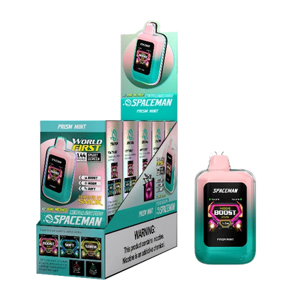 Best Deal Space Man Nebula 25k Plus Rechargeable Disposable Vape 18mL Prism Mint
