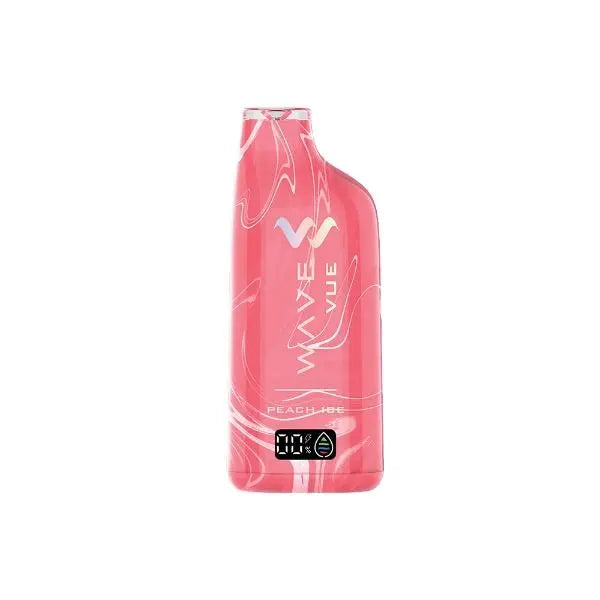 Best Deal Wave Vue 10000 Puff Rechargeable Disposable Vape 20mL Peach Ice