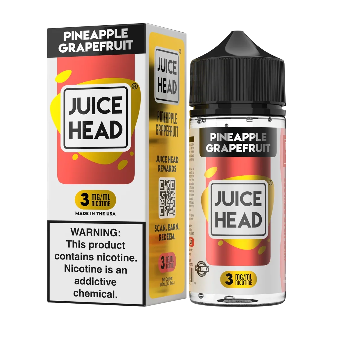Juice Head E-Liquid - Pineapple Grapefruit - 100ml