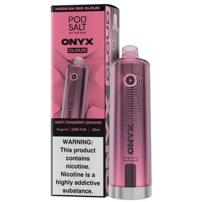Pod Salt Onyx 25K Disposable Vape Sweet Strawberry Lemonade