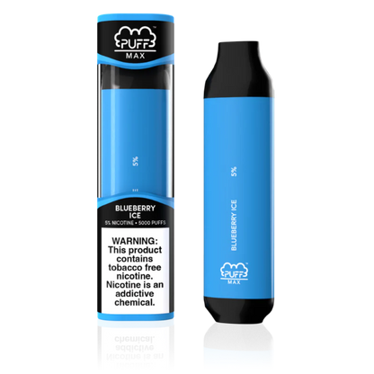 Best Deal Puff Max 5000 Puffs Disposable Vape 11mL - Blueberry Ice