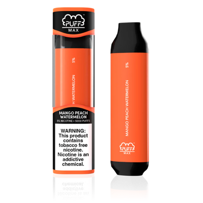 Best Deal Puff Max 5000 Puffs Disposable Vape 11mL - Mango Peach Watermelon