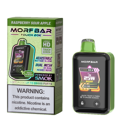 Best Deal SMOK Morf Bar Touch 20000 Puffs Disposable Vape 18mL - Raspberry Sour Apple