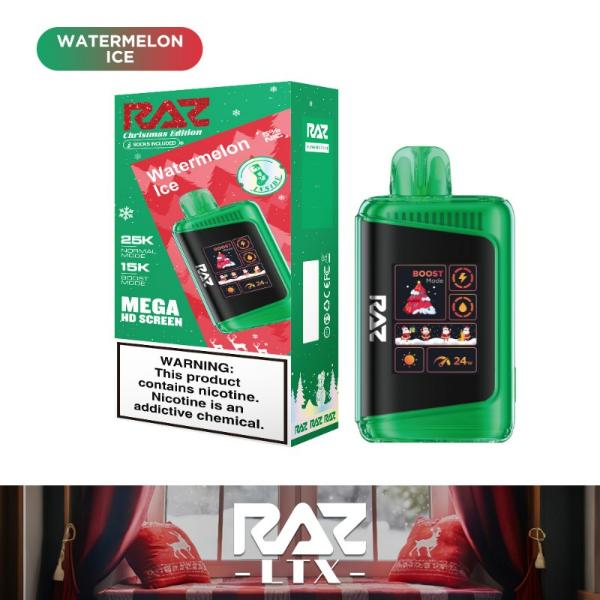Best Deal Raz LTX 25000 Puffs Disposable 16mL - Watermelon Ice