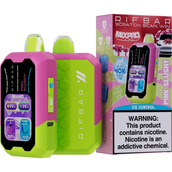 Best Deals - Rifbar MixPro 40K Puffs Disposable - Pink Slushy