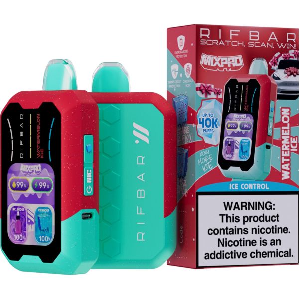 Best Deals - Rifbar MixPro 40K Puffs Disposable - Watermelon Ice