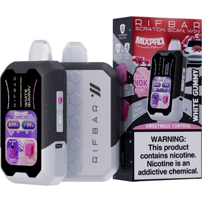 Best Deals - Rifbar MixPro 40K Puffs Disposable - White Gummy