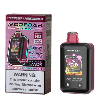 Best Deal SMOK Morf Bar Touch 20000 Puffs Disposable Vape 18mL - Strawberry Pomegranate