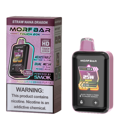 Best Deal SMOK Morf Bar Touch 20000 Puffs Disposable Vape 18mL - Straw Nana Dragon