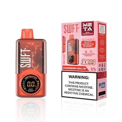 Best Deal SWFT META 30000 Disposable Vape - Strawberry Roll Up
