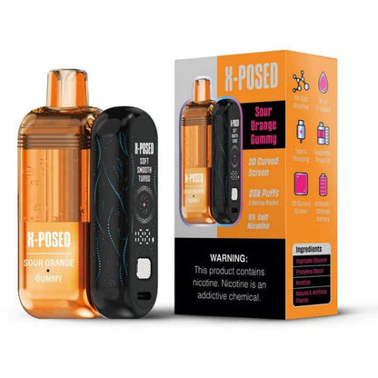 Best Deal X-Posed 35,000 Puffs Disposable Vape Kit - Sour Orange Gummy