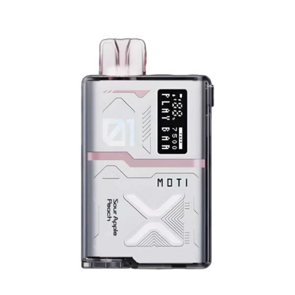 Best Deal Moti Play Bar 7500 Puffs Disposable Vape 14mL Sour Apple Peach