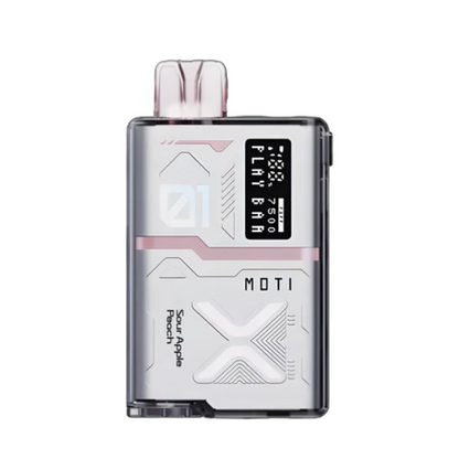 Best Deal Moti Play Bar 7500 Puffs Disposable Vape 14mL Sour Apple Peach