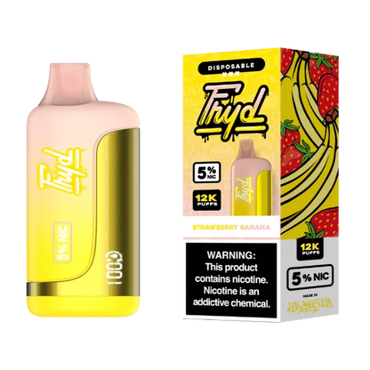Best Deal FRYD 12000 Puffs Rechargeable Disposable Vape 17mL Strawberry Banana