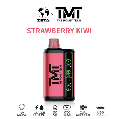 Best Deal TMT by Floyd Mayweather 15,000 Puffs Disposable Vape 20mL Strawberry Kiwi