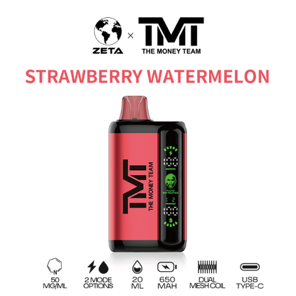 Best Deal TMT by Floyd Mayweather 15,000 Puffs Disposable Vape 20mL Strawberry Watermelon
