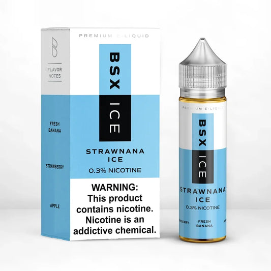 BSX Vapor E-liquid - Strawnana Ice - 60ml