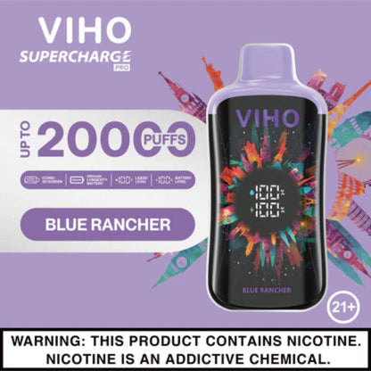 VIHO Supercharge PRO 20K Disposable Vape Blue Rancher