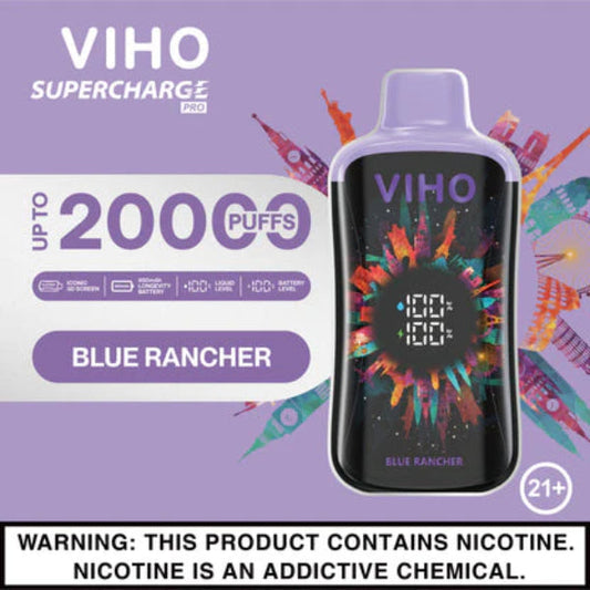 VIHO Supercharge PRO 20K Disposable Vape Blue Rancher