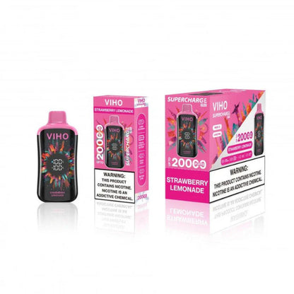 VIHO Supercharge PRO 20K Disposable Vape Strawberry Lemonade