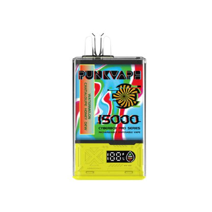 Best Deal PunkVape Cyber Box 15,000 Puffs Disposable Vape - Watermelon Cantaloupe Honey Dew