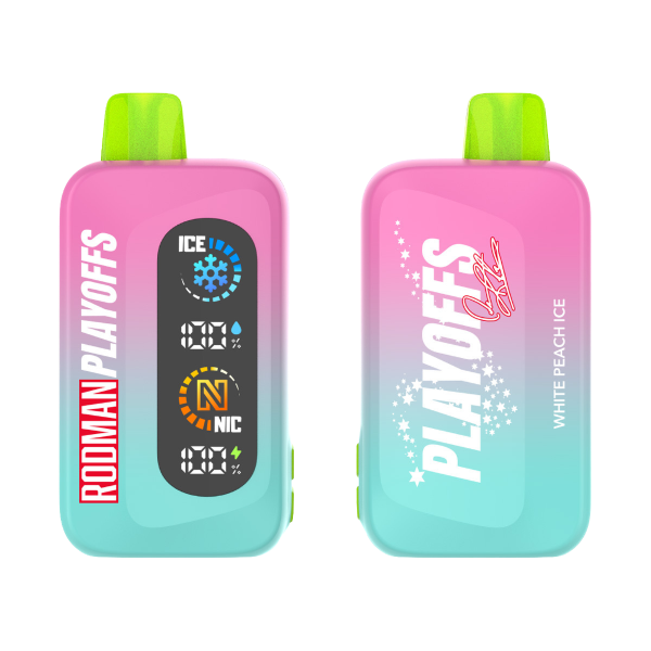 Best Deal RODMAN Playoffs 50K Puffs Disposable Vape - White Peach Ice