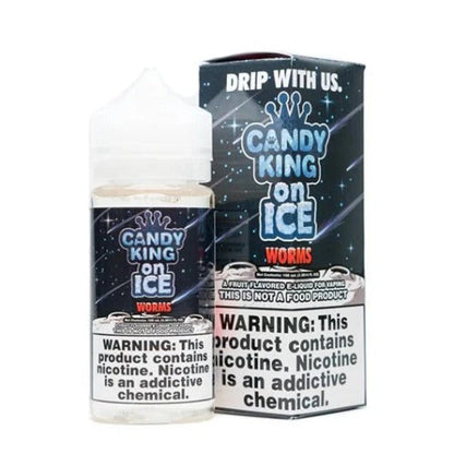 Best Deal Candy King On Ice 100mL Vape Juice - Worms On Ice