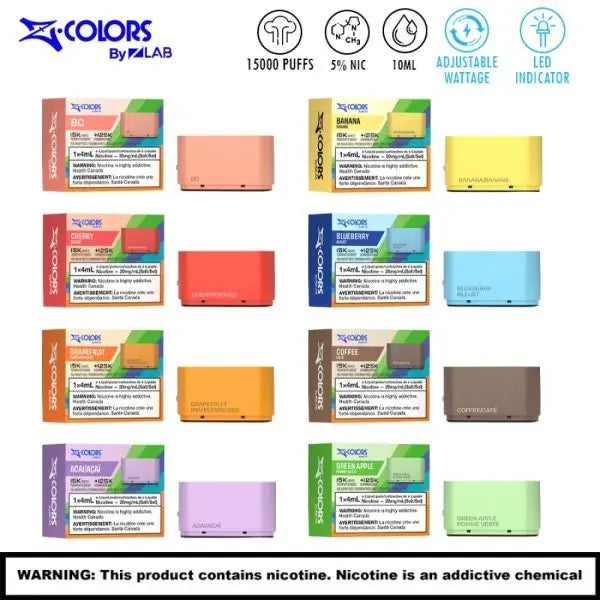 ZLab ZColors 15,000 Puffs Disposable Flavor Pods