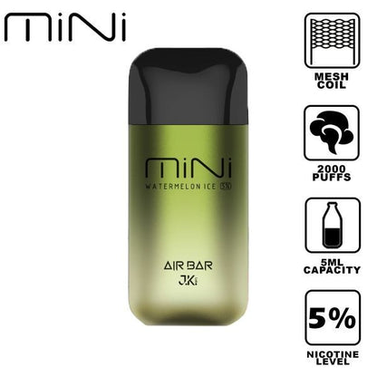 Air Bar Mini 2000 Puffs Disposable Vape 10 Pack 5mL Best Flavor Watermelon Ice