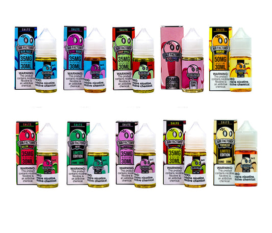 Air Factory Salt 30ML Vape Juice Best Flavors Blue Razz Berry Fuse Crisp Apple Iced Chee Mango Melon Lush Mint Mystery Strawberry Kiwi Tobacco