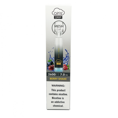 Best Deal Airis Drip 2600 Puffs Disposable Vape - Berry Shake