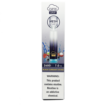Best Deal Airis Drip 2600 Puffs Disposable Vape - Black Currant Lychee