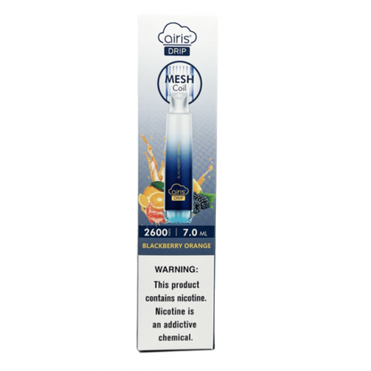 Best Deal Airis Drip 2600 Puffs Disposable Vape - Blackberry Orange