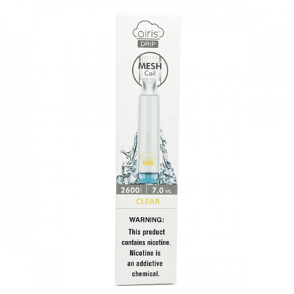 Best Deal Airis Drip 2600 Puffs Disposable Vape - Clear