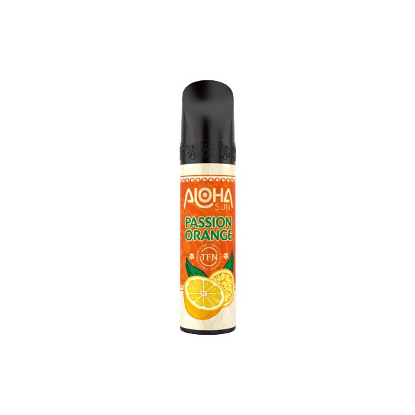 3% Aloha Sun TFN Vape Disposable 8mL 1 Pack Best Flavor Passion Orange