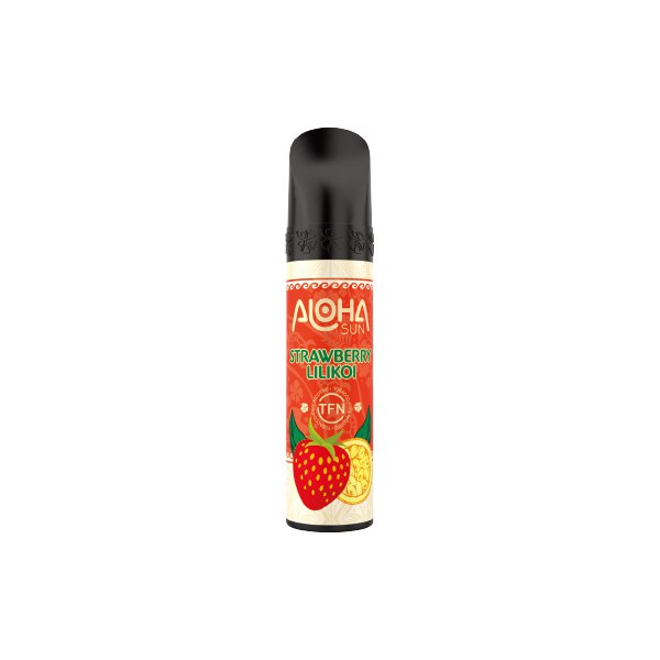 3% Aloha Sun TFN Vape Disposable 8mL 1 Pack Best Flavor Strawberry Lilikoi